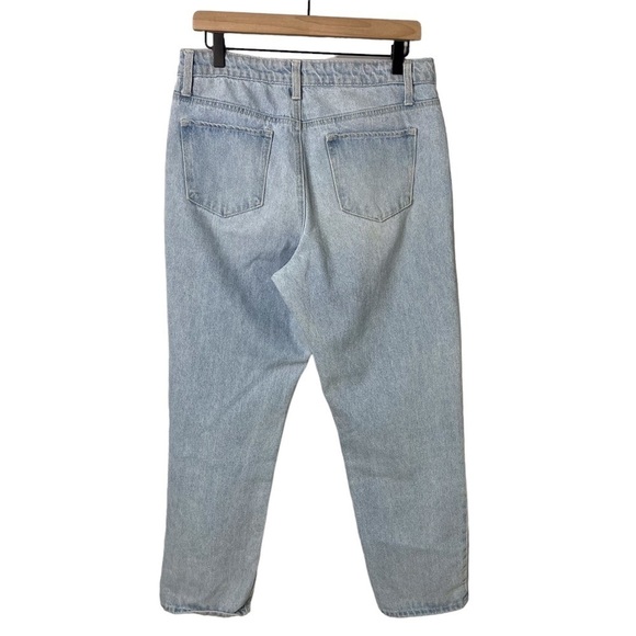 One Teaspoon Tapered Leg Jeans Light Wash Size 31 Baggy Leg High Waist - Picture 3 of 8